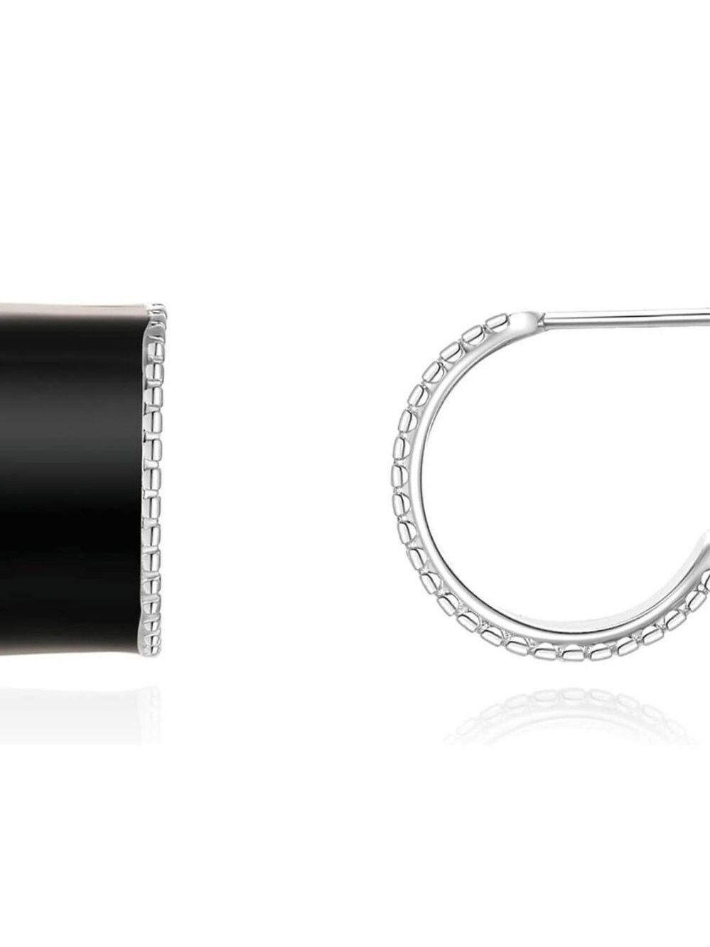 18K Gold Plated 925 Sterling Silver 1/3in Thick Hoop Earrings